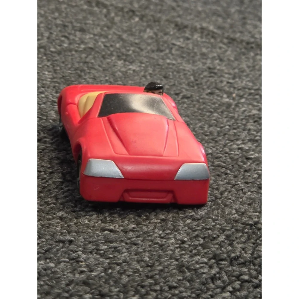 Vintage 1997 Burger King Kids Club DC Comics Red Convertible Toy Car RC23